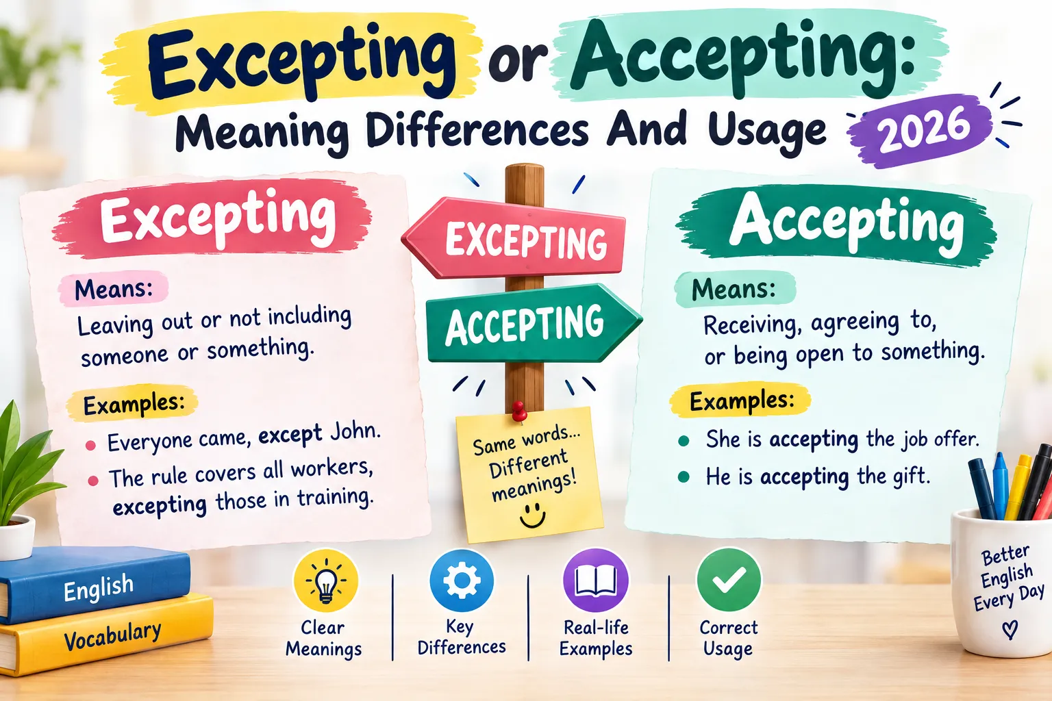 excepting or accepting