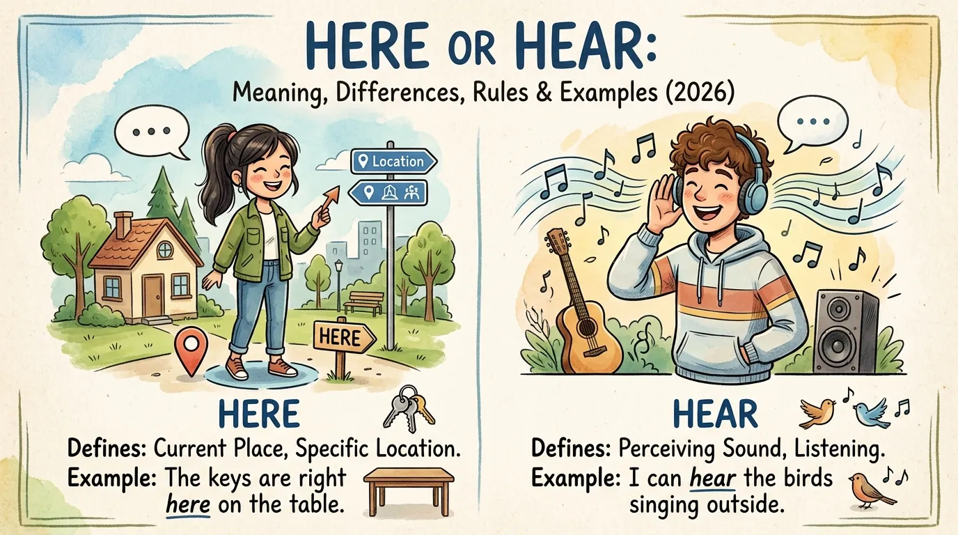 here or hear