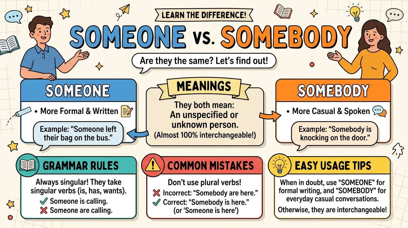 someone or somebody